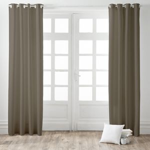 Kant en Klaar Gordijn met ringen - Brons - 140cm x 240cm