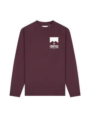 Croyez Maison Fumes Longsleeve T-Shirt Heren Donkerrood - Maat S - Kleur: Donkerrood | Soccerfanshop Croyez Maison Fumes Longsleeve T-Shirt Heren Donkerrood - Maat S - Kleur: Donkerrood | Soccerfanshop