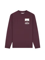 Croyez Maison Fumes Longsleeve T-Shirt Heren Donkerrood - Maat S - Kleur: Donkerrood | Soccerfanshop