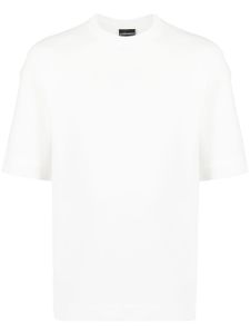 Emporio Armani t-shirt en coton à col rond - Blanc