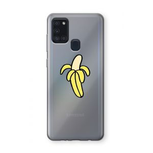 Banana: Samsung Galaxy A21s Transparant Hoesje
