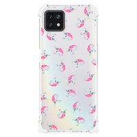 Doorzichtige Silicone Hoesje voor OPPO A53 5G | A73 5G Unicorns - thumbnail