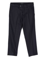 Fay Kids pantalon droit à plis marqués - Bleu