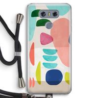 Bold Rounded Shapes: LG G6 Transparant Hoesje met koord