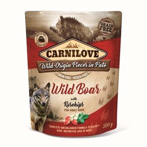 Carnilove Dog pouch wild zwijn / rozenbottel