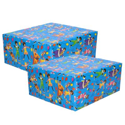 Club van Sinterklaas inpakpapier - 3x - cadeaupapier - blauw - 200 x 70 cm - pakjesavond Club van Sinterklaas inpakpapier - 3x - cadeaupapier - blauw - 200 x 70 cm - pakjesavond