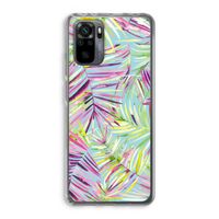 Tropical Palms Blue: Xiaomi Redmi Note 10 Pro Transparant Hoesje