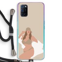 One of a kind: Oppo A52 Transparant Hoesje met koord