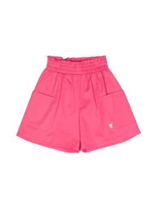 Monnalisa short ample à breloque logo - Rose