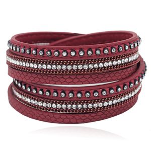 Deja Wikkelarmband Studs - Rood