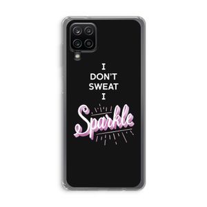 Sparkle quote: Samsung Galaxy A12 Transparant Hoesje