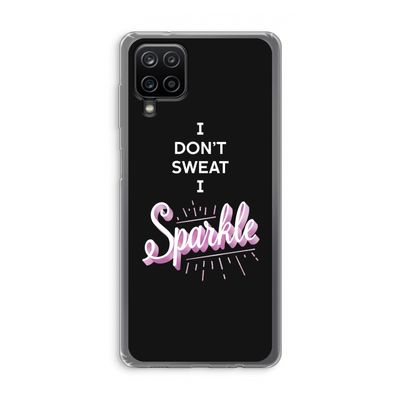 Sparkle quote: Samsung Galaxy A12 Transparant Hoesje