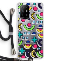 8-bit N°6: Oppo A94 5G Transparant Hoesje met koord