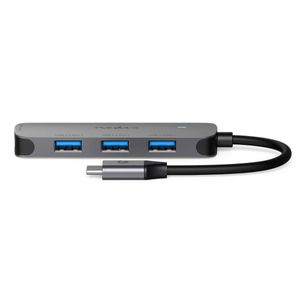 Nedis USB-Hub | 1x USB-C | 4x USB A Female | 4-Poorts poort(en) | USB 3.2 Gen 1 | USB Gevoed | 5 Gbps - CCGB64220GY01