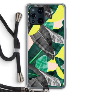 Fantasie jungle: Oppo Find X3 Pro Transparant Hoesje met koord