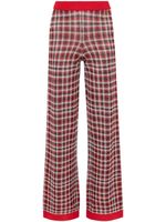 JW Anderson pantalon à carreaux - Rouge