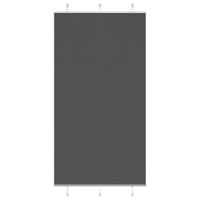 Plissé rolgordijn 105x200cm stofbreedte 104,4cm polyester zwart
