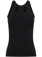 Dion Lee débardeur Mobius Loop à découpes - Noir