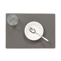 Wicotex luxe Placemats Plain - donkergrijs - 43 x 30 cm - Met anti slip laag - Teflon coating toplaa