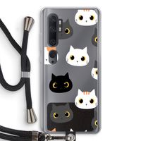 Katten: Xiaomi Mi Note 10 Transparant Hoesje met koord