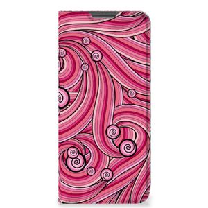 OPPO A96 | A76 Bookcase Swirl Pink