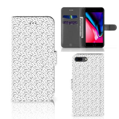 Apple iPhone 7 Plus | 8 Plus | Telefoon Hoesje | Stripes Dots | Portemonnee hoesje