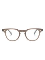 Garrett Leight lunettes de vue à monture d'inspiration wayfarer - Marron - thumbnail