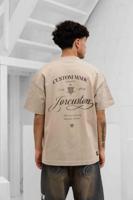 Jorcustom Handscript Loose Fit T-Shirt Heren Beige - Maat L - Kleur: Beige | Soccerfanshop