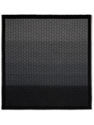 Philipp Plein foulard à motif monogrammé - Noir