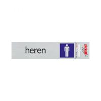 Bord Alulook Heren - 165x44 mm zelfklevend.