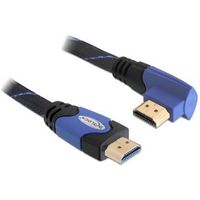 Delock 82955 Kabel High Speed HDMI met Ethernet - HDMI A male > HDMI A male haaks 4K 1 m