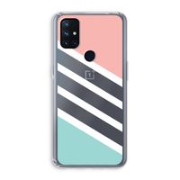 Strepen pastel: OnePlus Nord N10 5G Transparant Hoesje