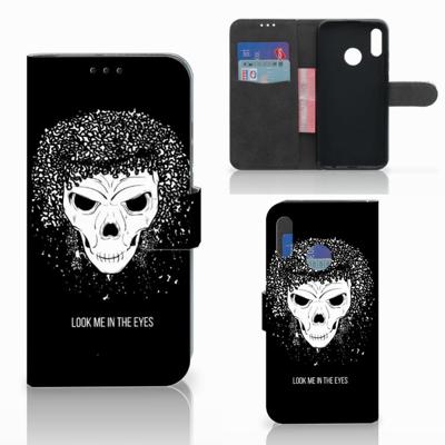 Telefoonhoesje met Naam Honor 10 Lite Skull Hair Telefoonhoesje met Naam Honor 10 Lite Skull Hair