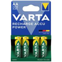 Varta RECH.AC.Power AA2600mAh BLI4 Oplaadbare AA batterij (penlite) NiMH 2600 mAh 1.2 V 4 stuk(s)