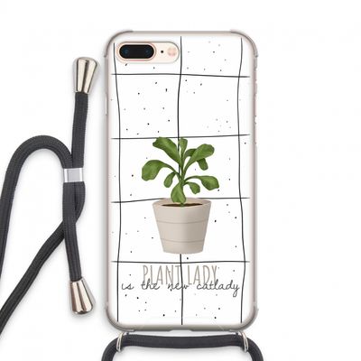 Kamerplant op vensterruit: iPhone 7 PLUS Transparant Hoesje met koord