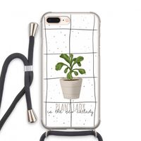 Kamerplant op vensterruit: iPhone 7 PLUS Transparant Hoesje met koord
