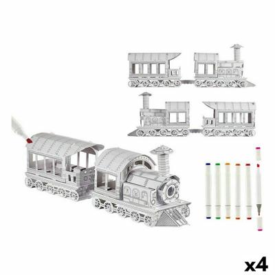 Vaardigheidsspel met Papier Trein (4 Stuks)