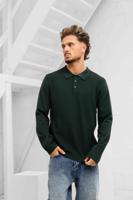 Pure Path Braided Structure Knit Polo Heren Donkergroen - Maat S - Kleur: Donkergroen | Soccerfanshop