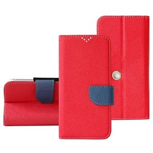 Universele Wallet Case met Draaibare Houder - XXL (Geopende verpakking - Uitstekend) - Rood