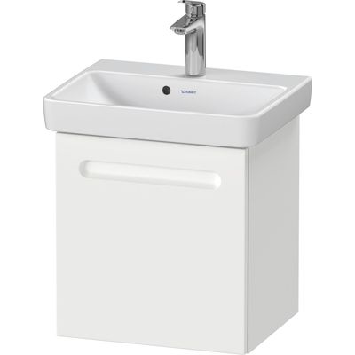 Wastafelonderkast Duravit No.1 Met 1 Deur Links 44x38.6x47.8cm Met Geïntegreerde Greep Mat Wit