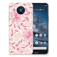 Nokia 8.3 TPU Case Pink Flowers
