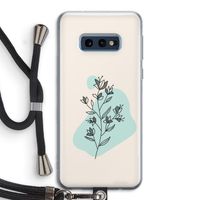 Violets are blue: Samsung Galaxy S10e Transparant Hoesje met koord