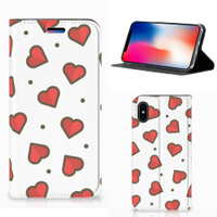 Apple iPhone X | Xs Hoesje met Magneet Hearts