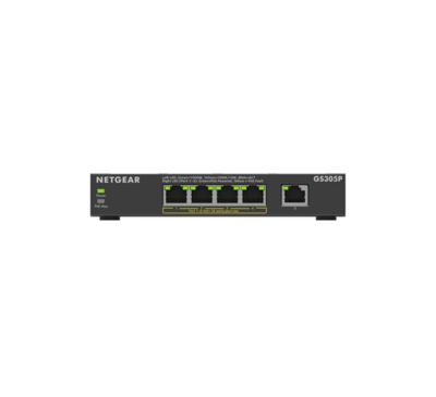 NETGEAR GS305Pv3 Unmanaged Gigabit Ethernet (10/100/1000) Power over Ethernet (PoE) Zwart
