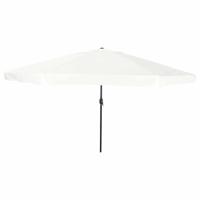 VidaXL Tuinparasol zand 395 x 395 x 245 cm polyester en staal
