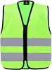 Korntex KX201 Kids´ Hi-Vis Safety Vest With Front Zipper Aalborg - Lime Green - S (7-12 years)