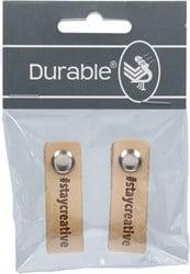 Durable Leren Label Stay Creative (2 stuks) 001 Light Brown