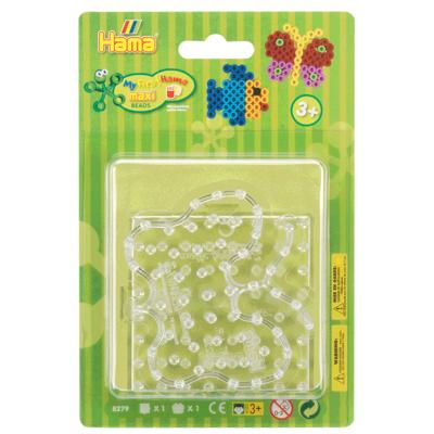 Hama strijkkralenbordjes maxi - vierkant & vlinder