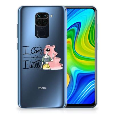 Xiaomi Redmi Note9 Telefoonhoesje met Naam i Can Xiaomi Redmi Note9 Telefoonhoesje met Naam i Can