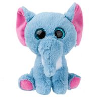 Kamparo pluchen knuffel Olifant 22 cm blauw - thumbnail